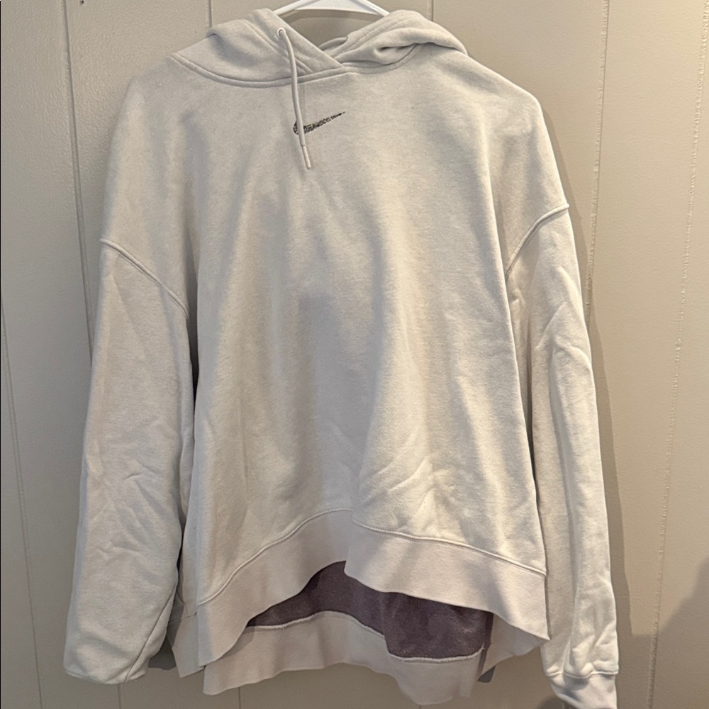 Nike Women's Light Gray Hoodie